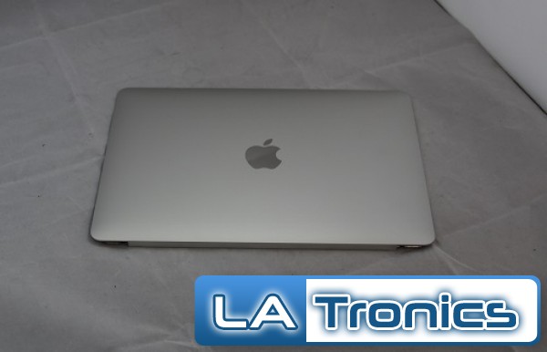 New 2015 Apple Macbook 12" A1534 Silver LCD Back Cover With Hinges 604-02471-04 Image 2
