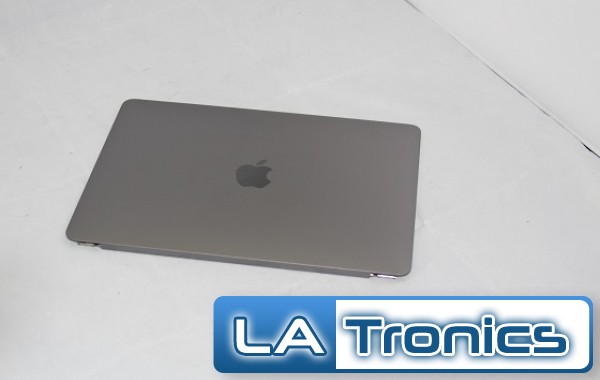 New 2015 Apple Macbook 12" A1534 Grey LCD Back Cover With Hinges 613-02225 B Image 3