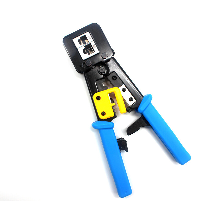 RJ45 Network Crimp Tool Pass Through Cat5 Cat5e Cat6 Crimper Crimping RJ45/RJ12 Image 1
