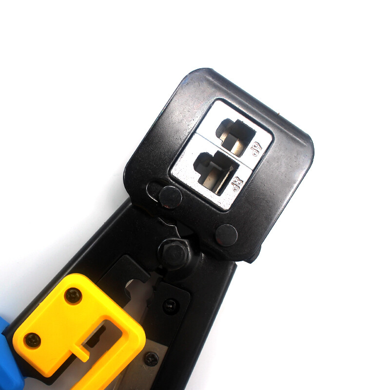 RJ45 Network Crimp Tool Pass Through Cat5 Cat5e Cat6 Crimper Crimping RJ45/RJ12 Image 2