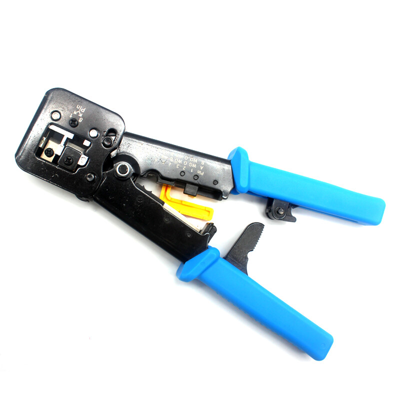 RJ45 Network Crimp Tool Pass Through Cat5 Cat5e Cat6 Crimper Crimping RJ45/RJ12 Image 3