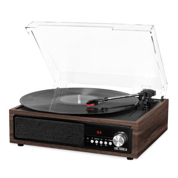 Victrola 3-in-1  Modern Bluetooth Turntable Espresso VTA-67-ESP Image 1