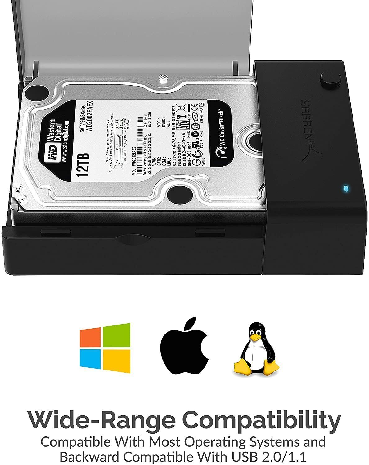 Station d'accueil externe HDDSSD USB 3.0 SATA 2.53.5 DISQUE DUR SSD EC-DFFN BOÎTE OUVERTE - Photo 4/7