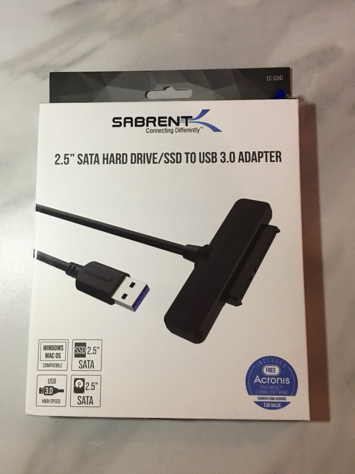 Sabrent 2.5" SATA Hard Drive/SSD To USB 3.0 Adapter Image 4