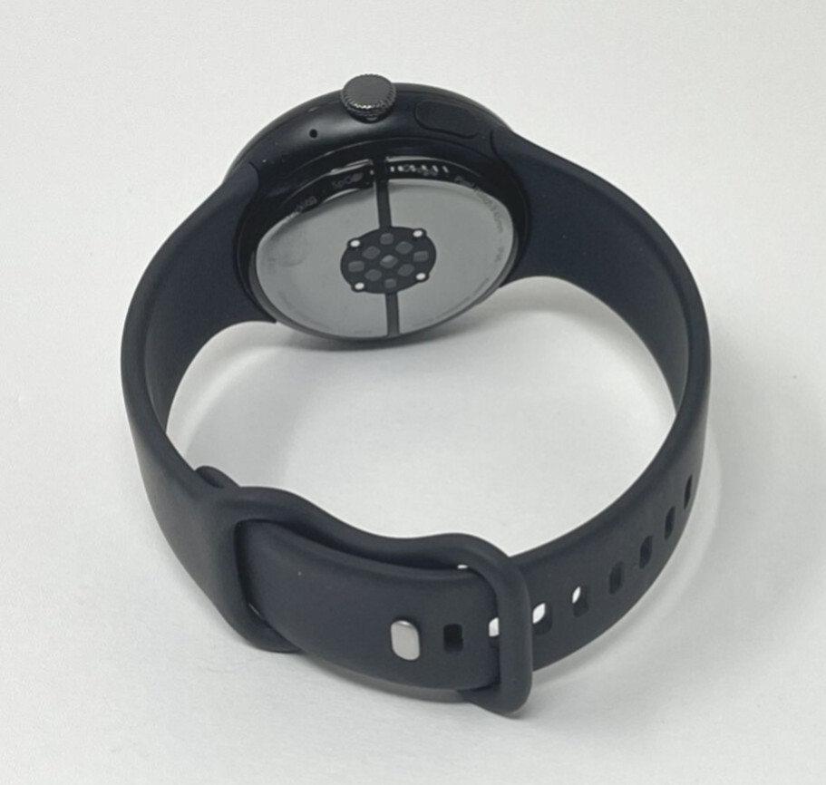Google Pixel Watch 3 45mm Matte Black Aluminum Obsidian Cellular W Extra Band Image 3